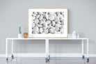 Snowy Stones-Wall_Art-120 x 90cm-Framed Print-Wood-Pixalot