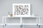 Snowy Stones-Wall_Art-120 x 90cm-Framed Print-White-Pixalot