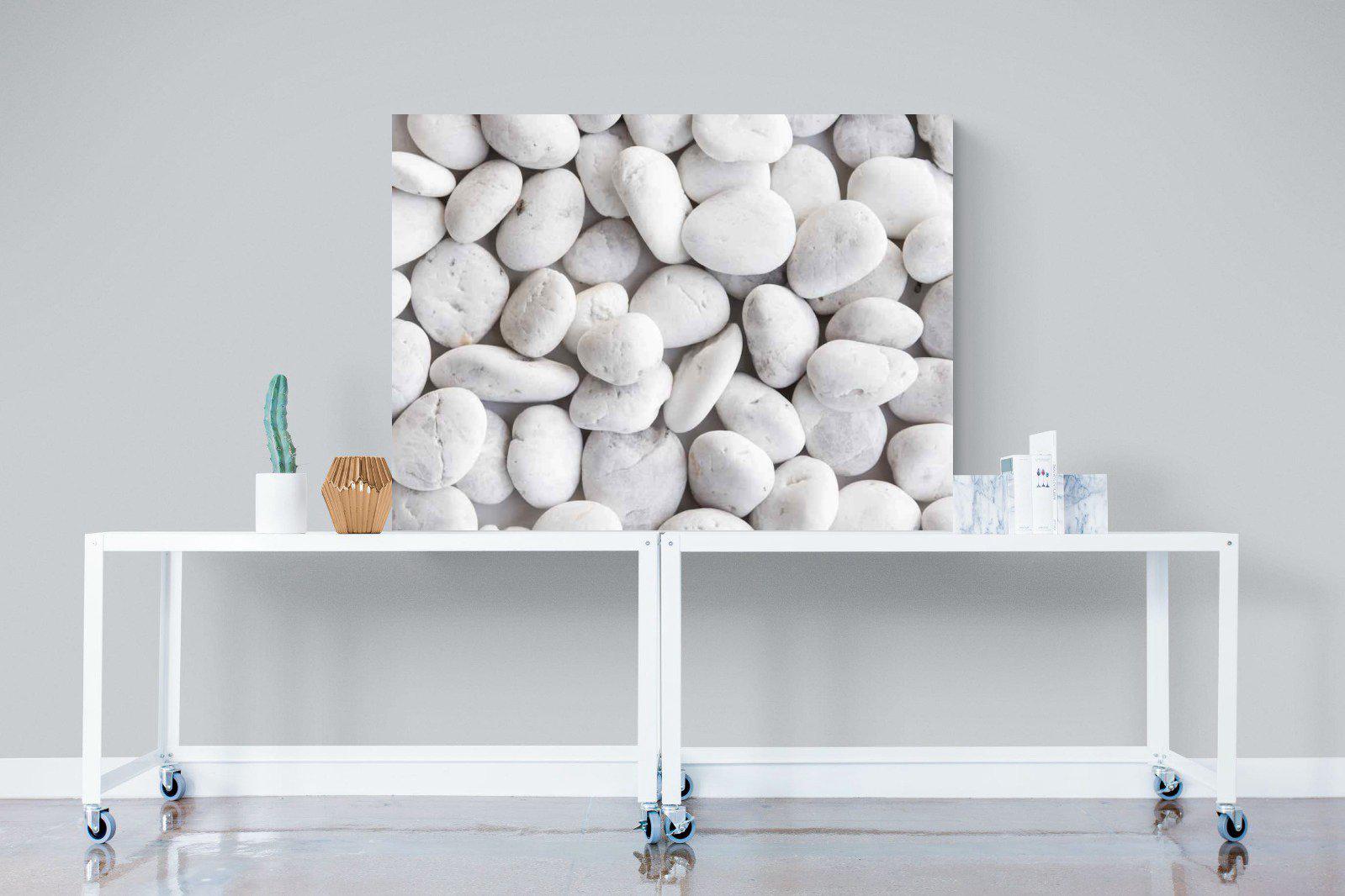 Snowy Stones-Wall_Art-120 x 90cm-Mounted Canvas-No Frame-Pixalot