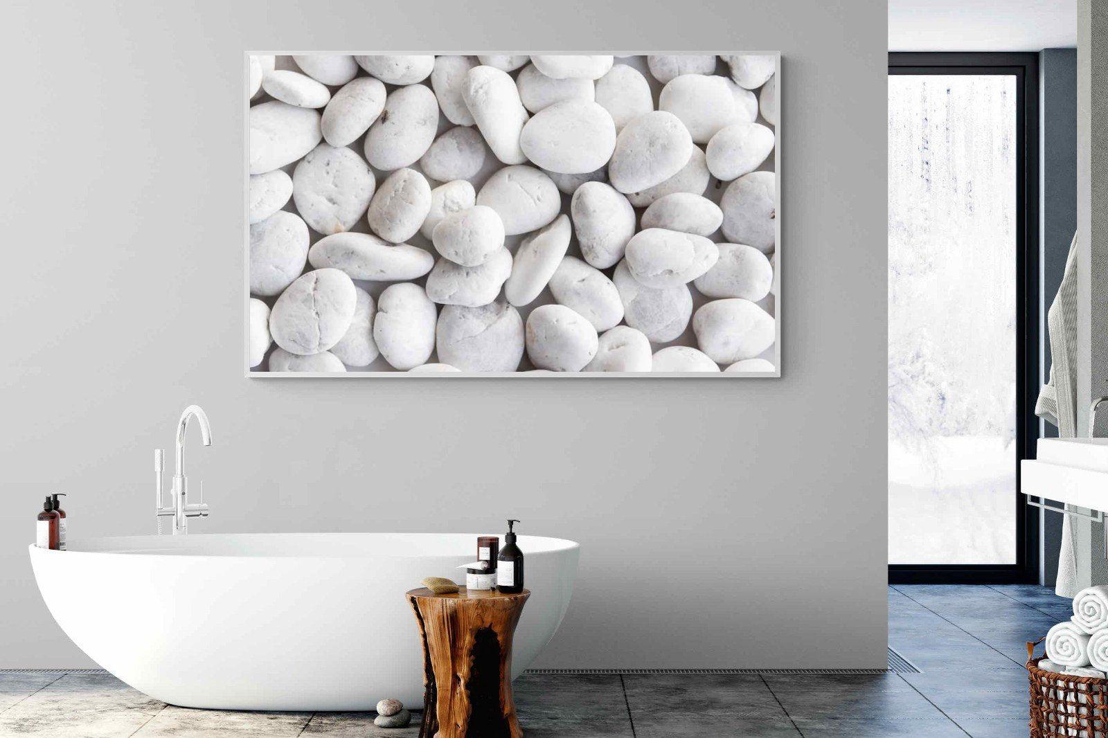 Snowy Stones-Wall_Art-180 x 110cm-Mounted Canvas-White-Pixalot