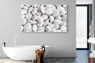 Snowy Stones-Wall_Art-180 x 110cm-Mounted Canvas-White-Pixalot