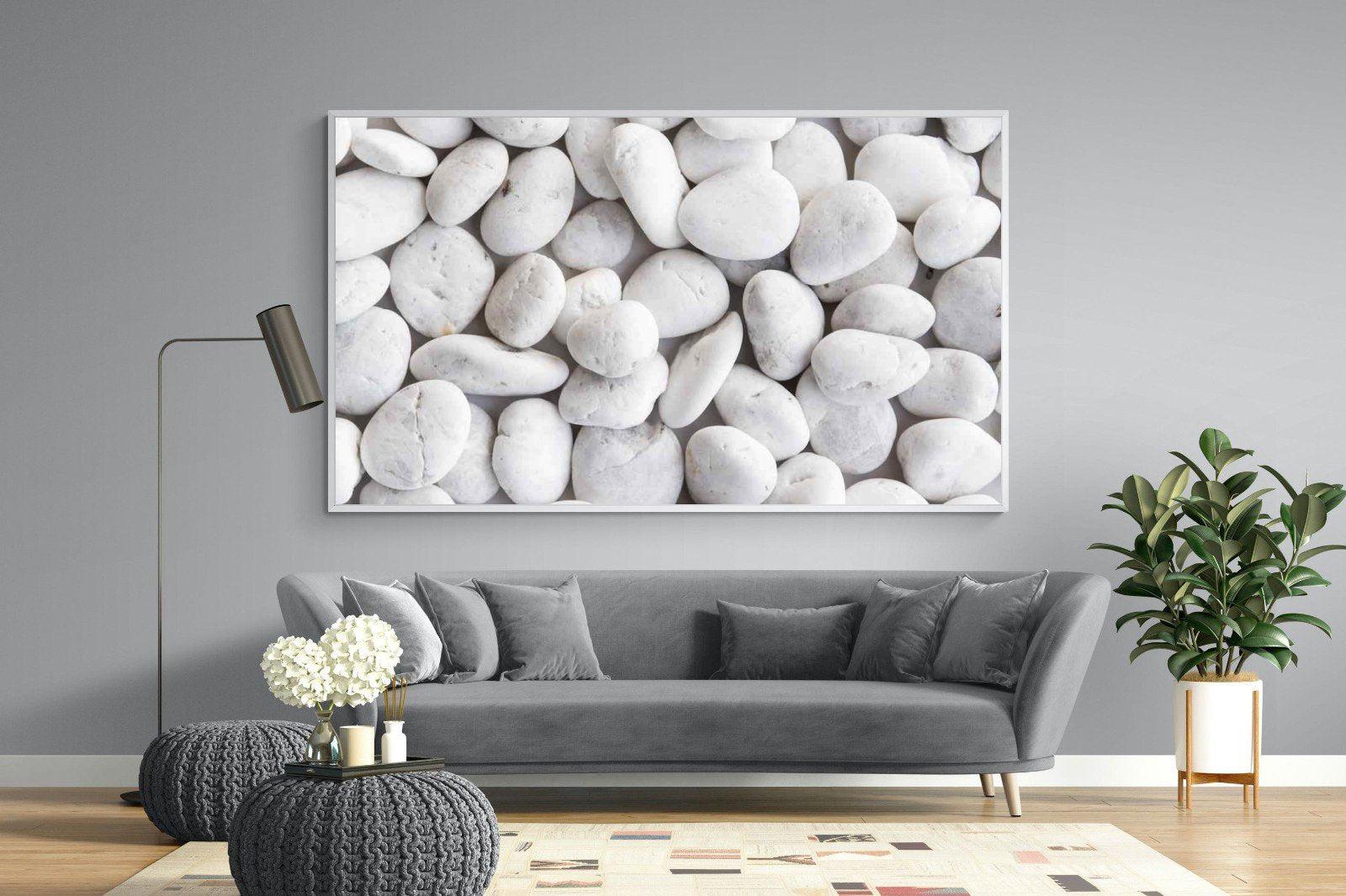 Snowy Stones-Wall_Art-220 x 130cm-Mounted Canvas-White-Pixalot