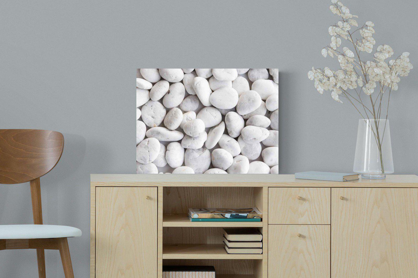 Snowy Stones-Wall_Art-60 x 45cm-Mounted Canvas-No Frame-Pixalot