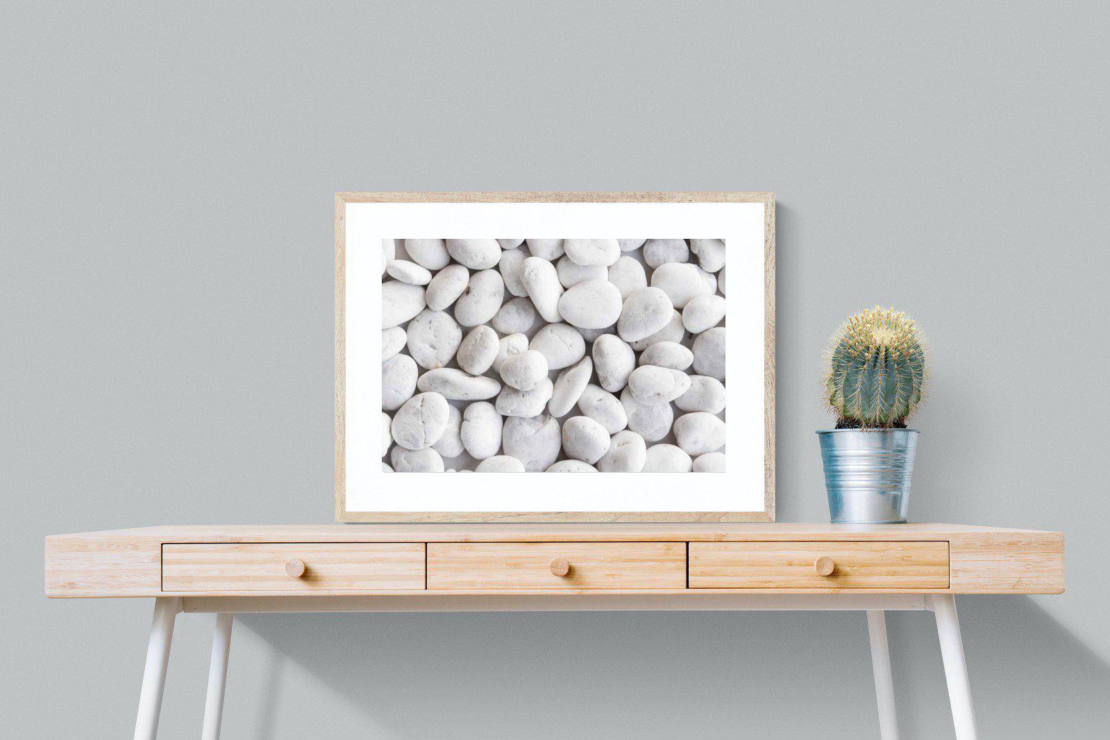 Snowy Stones-Wall_Art-80 x 60cm-Framed Print-Wood-Pixalot