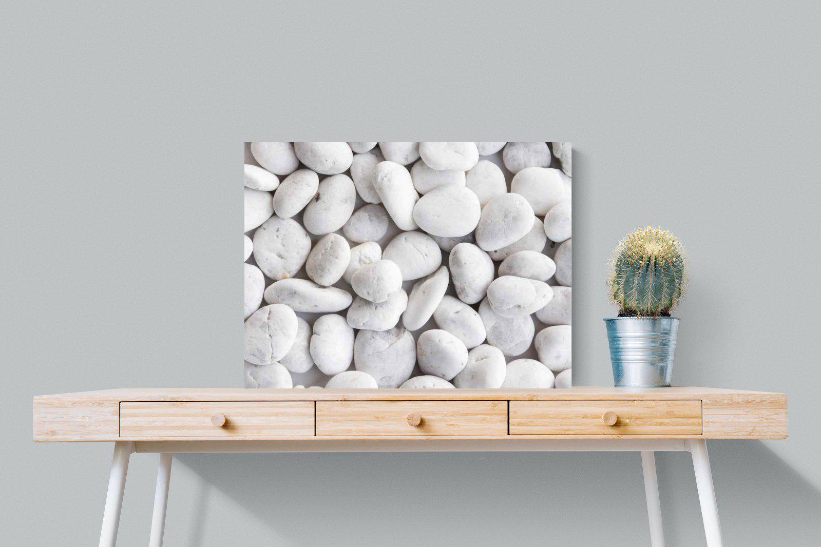 Snowy Stones-Wall_Art-80 x 60cm-Mounted Canvas-No Frame-Pixalot