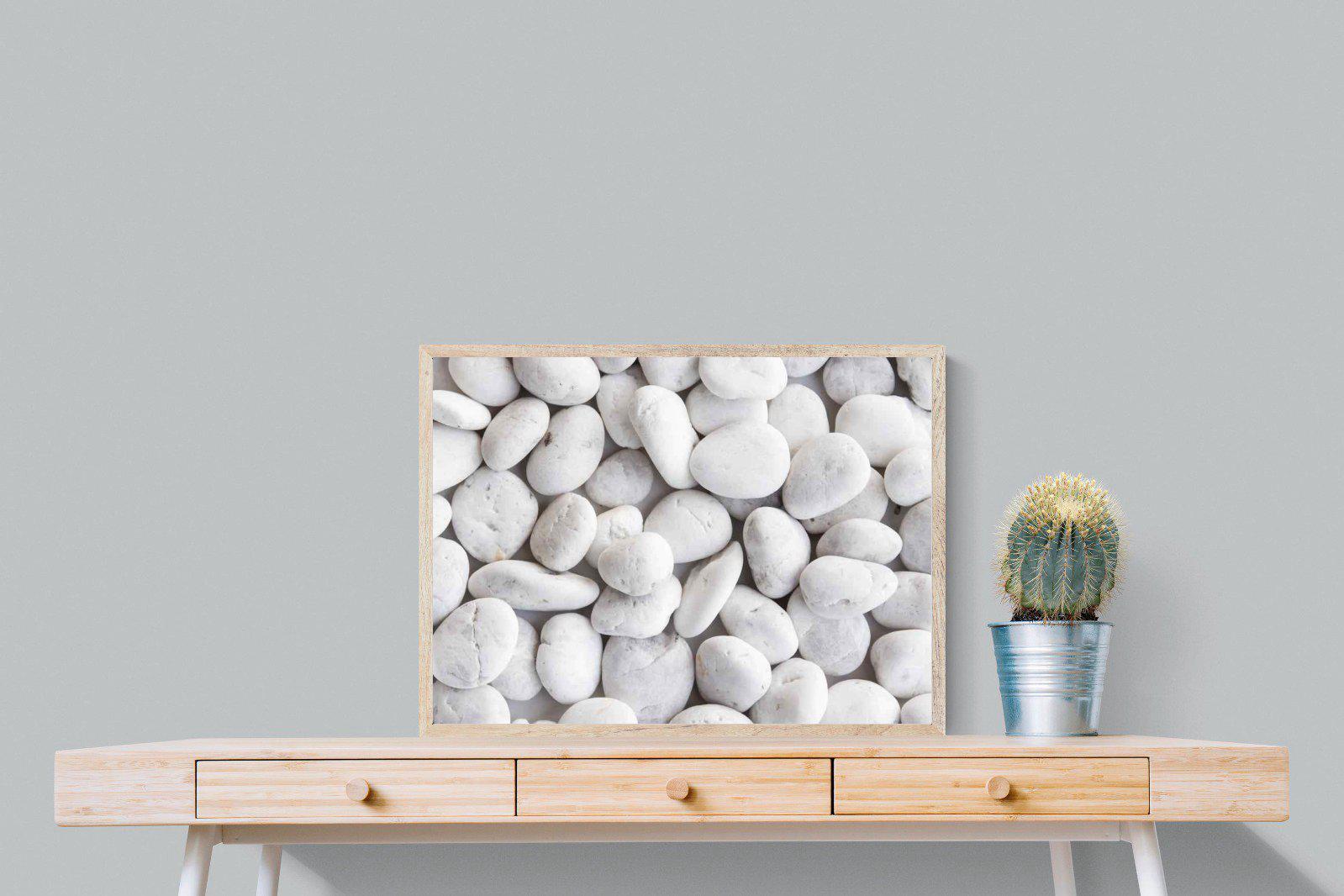 Snowy Stones-Wall_Art-80 x 60cm-Mounted Canvas-Wood-Pixalot