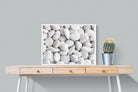 Snowy Stones-Wall_Art-80 x 60cm-Mounted Canvas-White-Pixalot