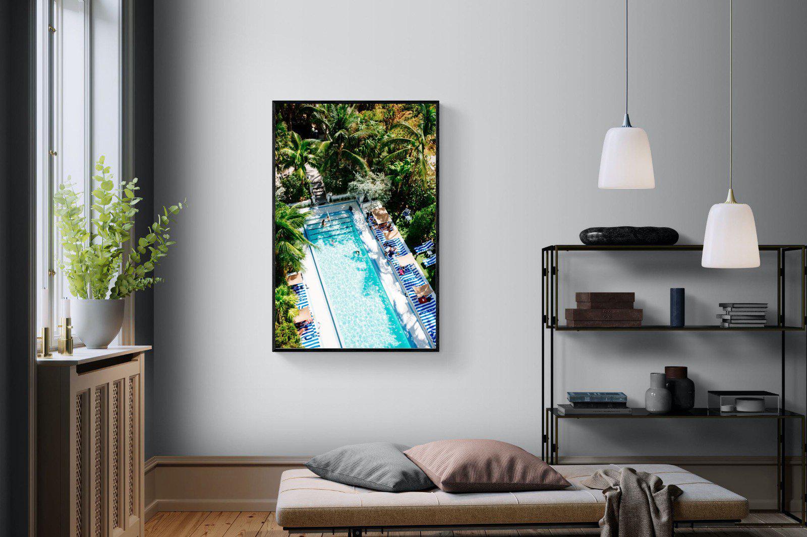 Soho Beach House-Wall_Art-100 x 150cm-Mounted Canvas-Black-Pixalot