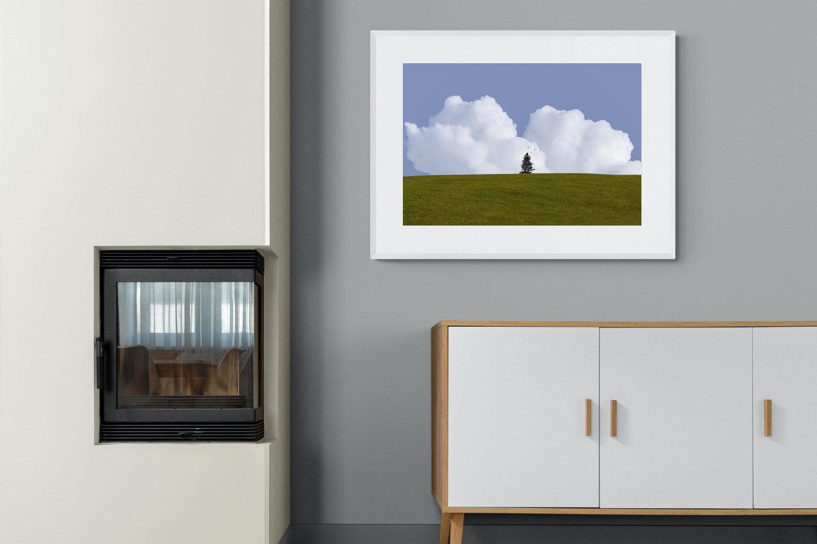 Solitude-Wall_Art-100 x 75cm-Framed Print-White-Pixalot