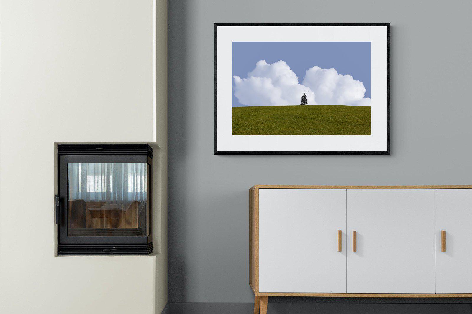 Solitude-Wall_Art-100 x 75cm-Framed Print-Black-Pixalot