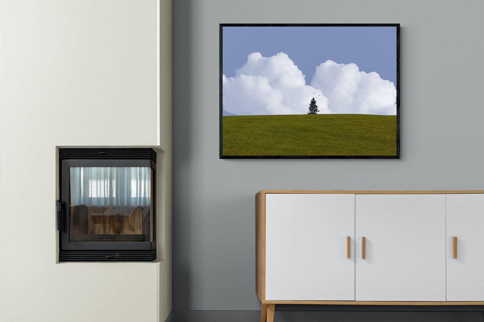 Solitude-Wall_Art-100 x 75cm-Mounted Canvas-Black-Pixalot