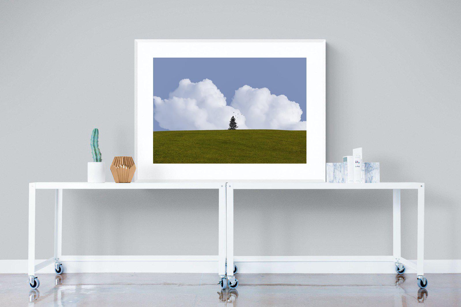 Solitude-Wall_Art-120 x 90cm-Framed Print-White-Pixalot
