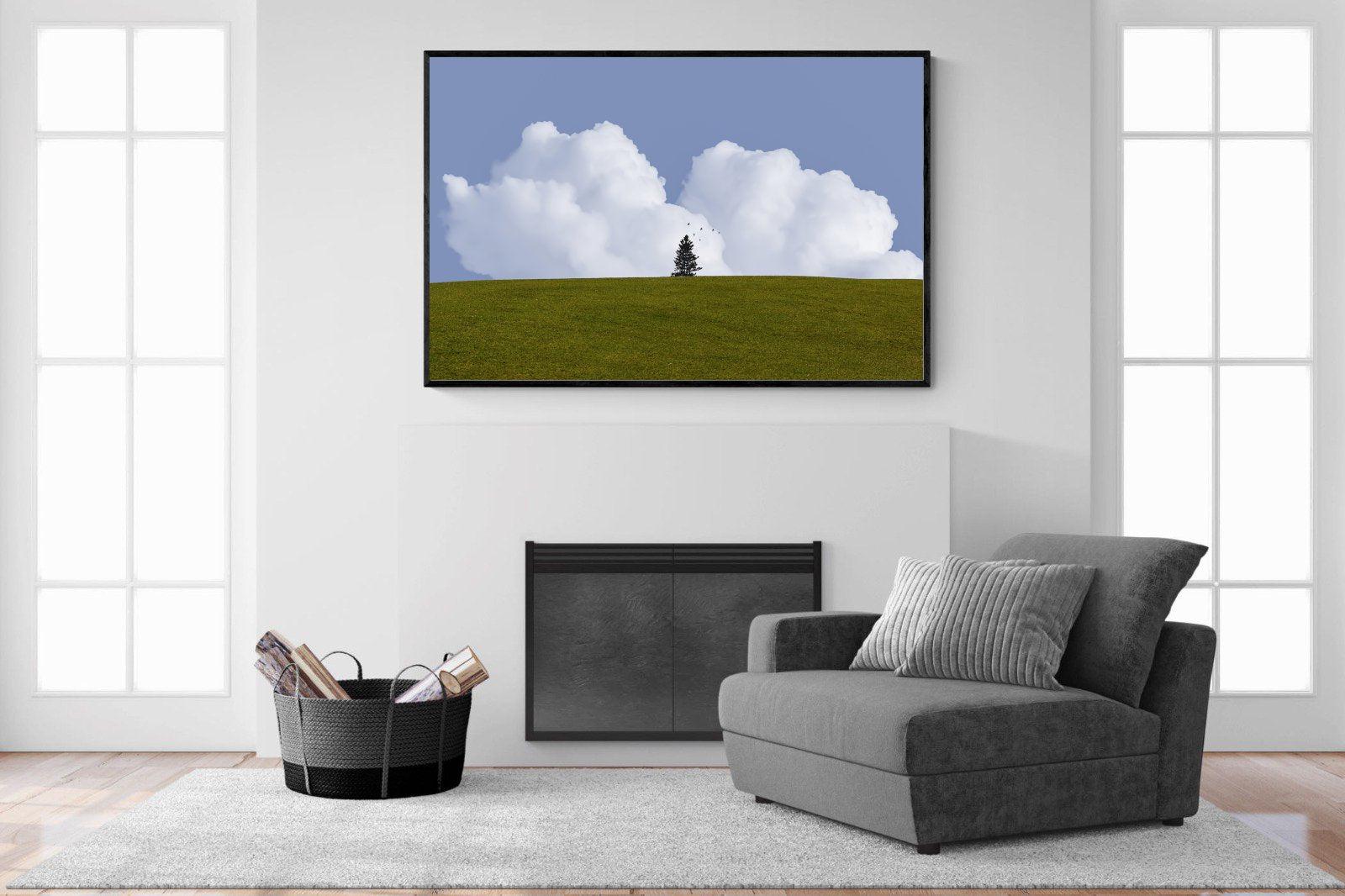 Solitude-Wall_Art-150 x 100cm-Mounted Canvas-Black-Pixalot