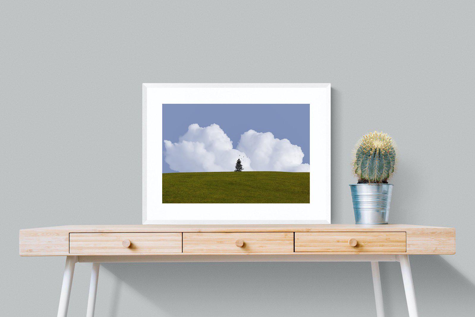 Solitude-Wall_Art-80 x 60cm-Framed Print-White-Pixalot