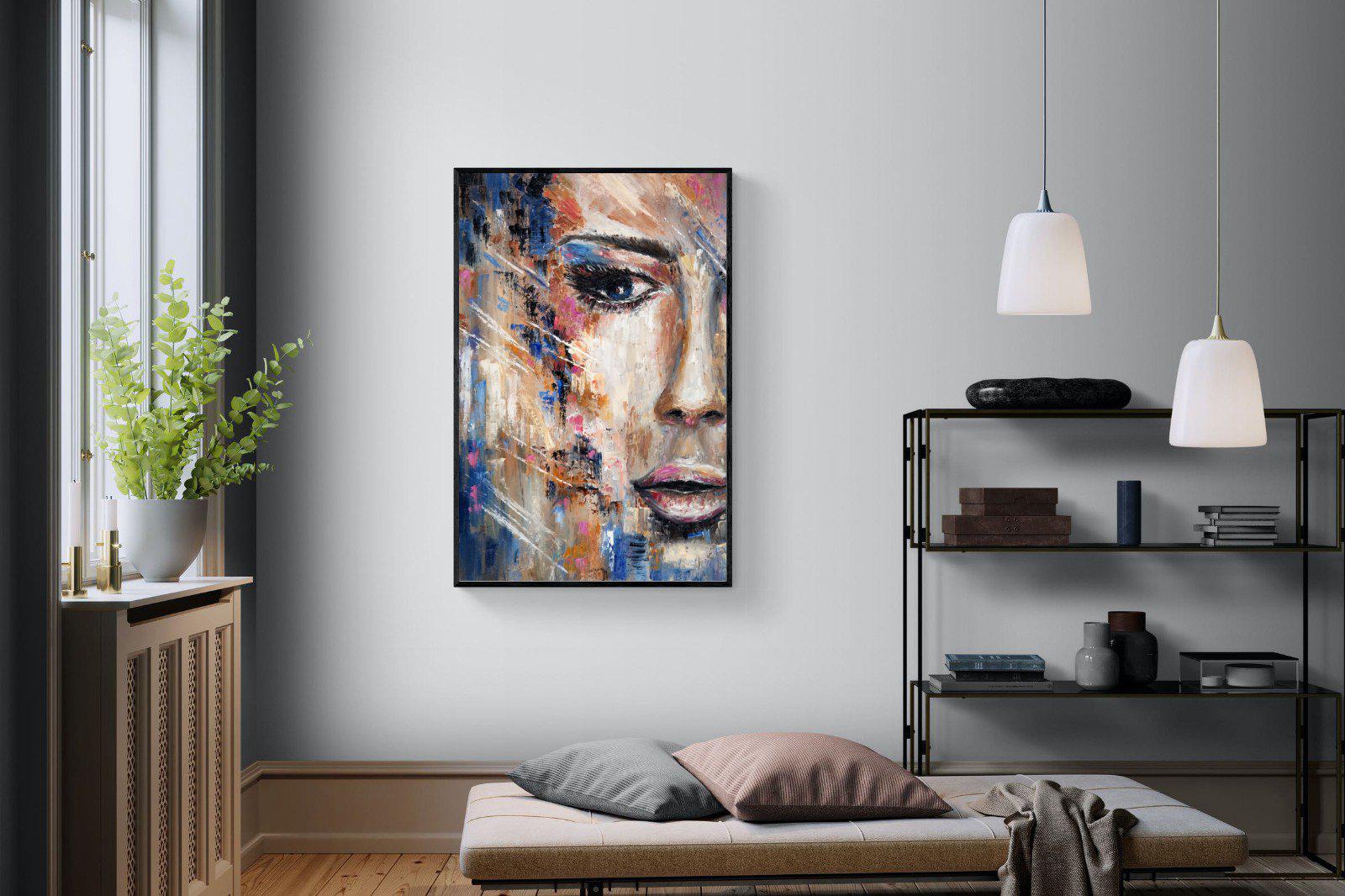 Sophia-Wall_Art-100 x 150cm-Mounted Canvas-Black-Pixalot