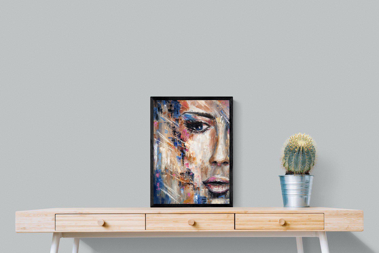 Sophia-Wall_Art-45 x 60cm-Mounted Canvas-Black-Pixalot