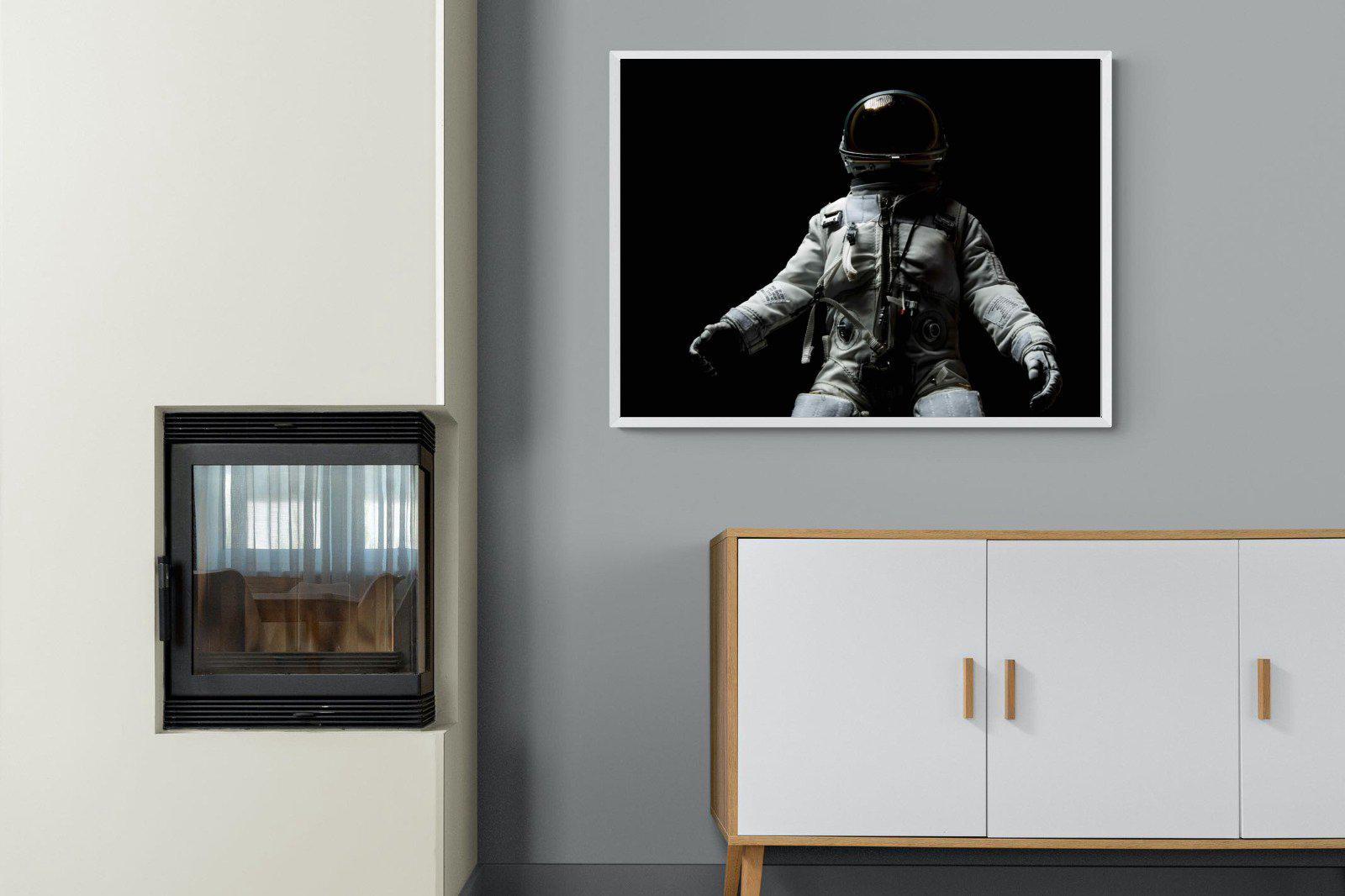 Space Walk-Wall_Art-100 x 75cm-Mounted Canvas-White-Pixalot