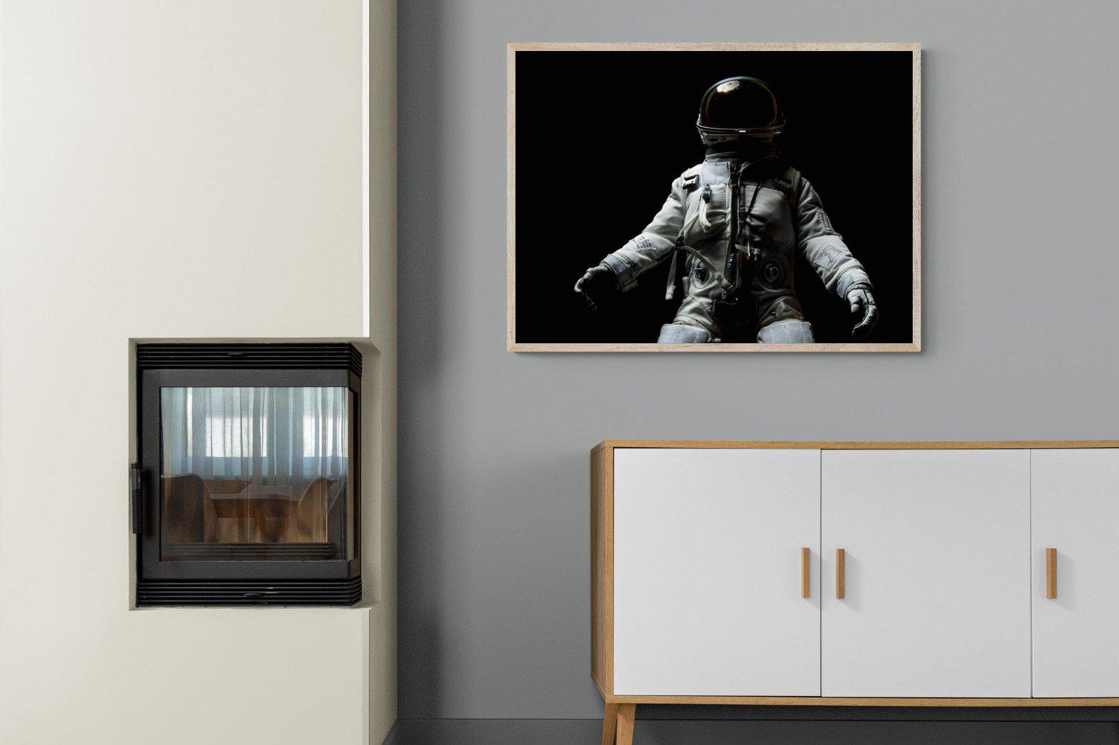 Space Walk-Wall_Art-100 x 75cm-Mounted Canvas-Wood-Pixalot