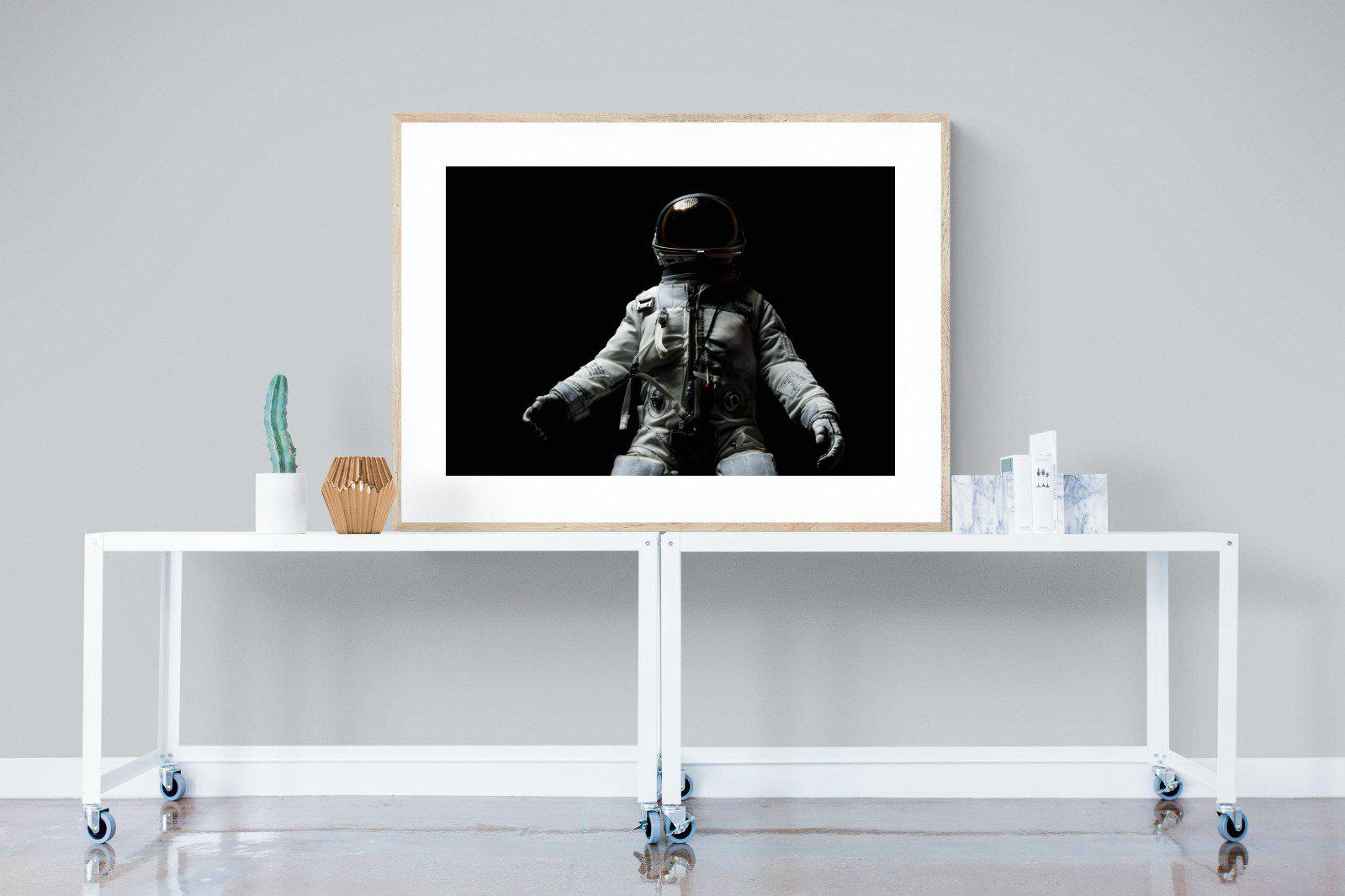 Space Walk-Wall_Art-120 x 90cm-Framed Print-Wood-Pixalot