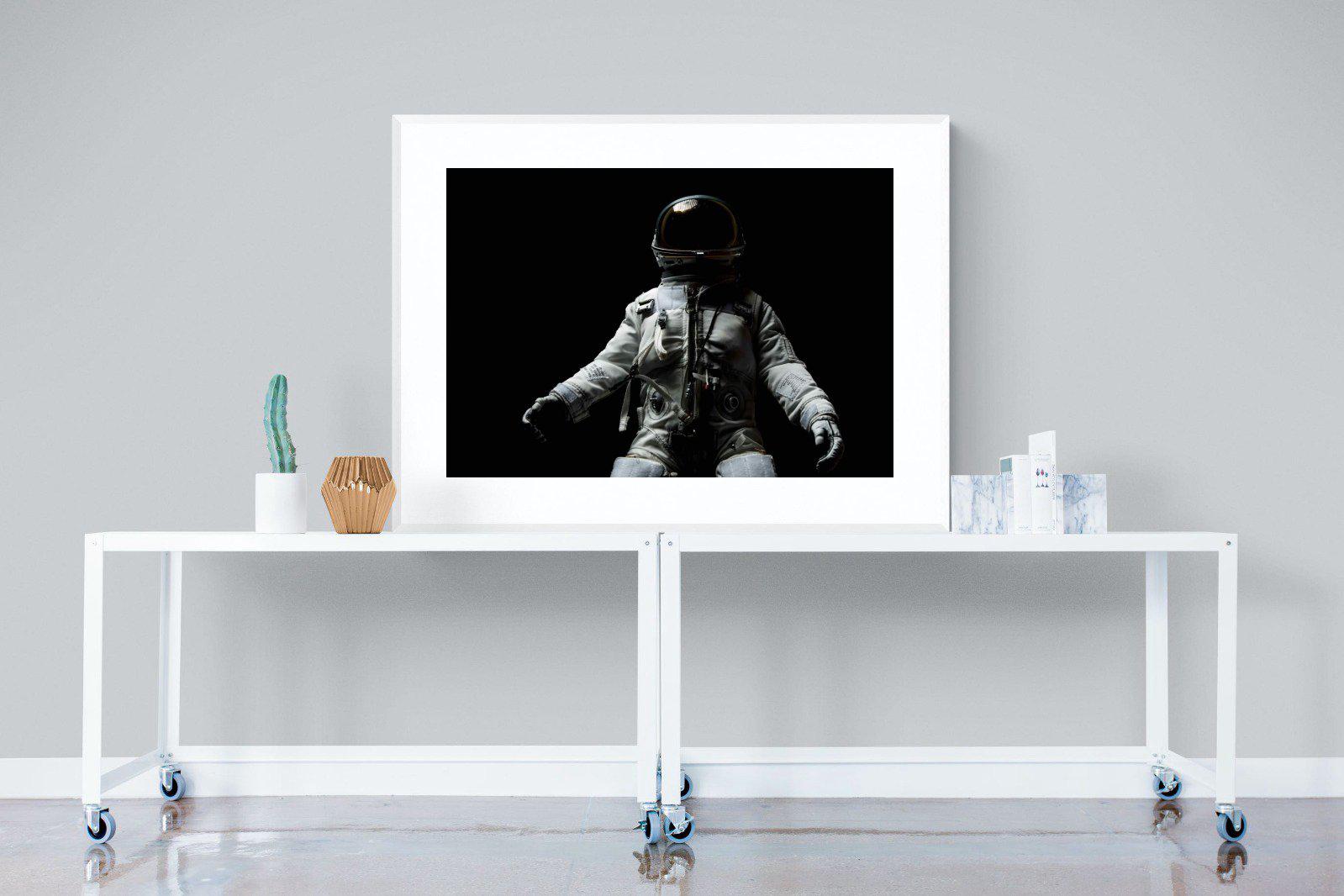 Space Walk-Wall_Art-120 x 90cm-Framed Print-White-Pixalot