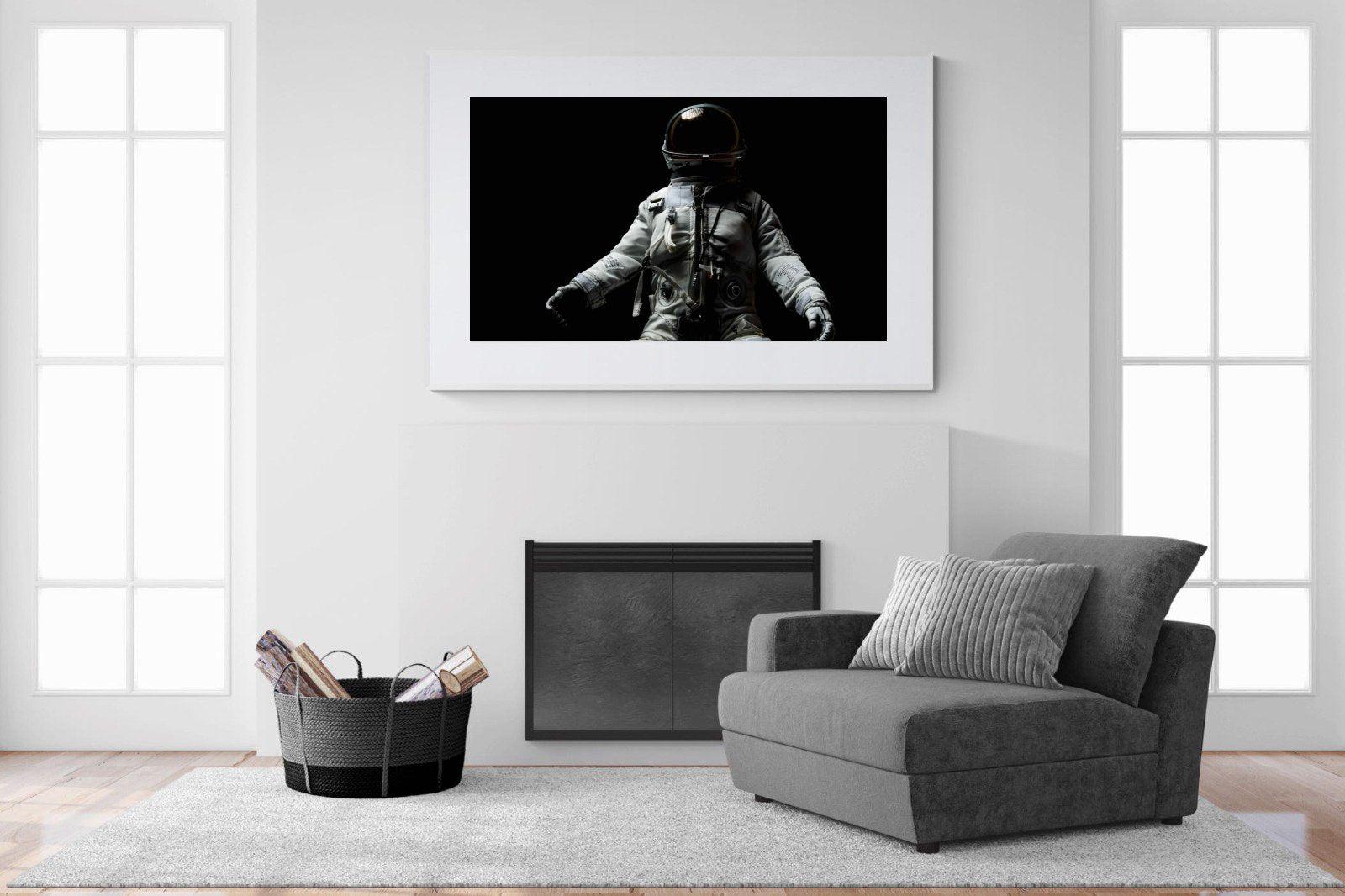 Space Walk-Wall_Art-150 x 100cm-Framed Print-White-Pixalot