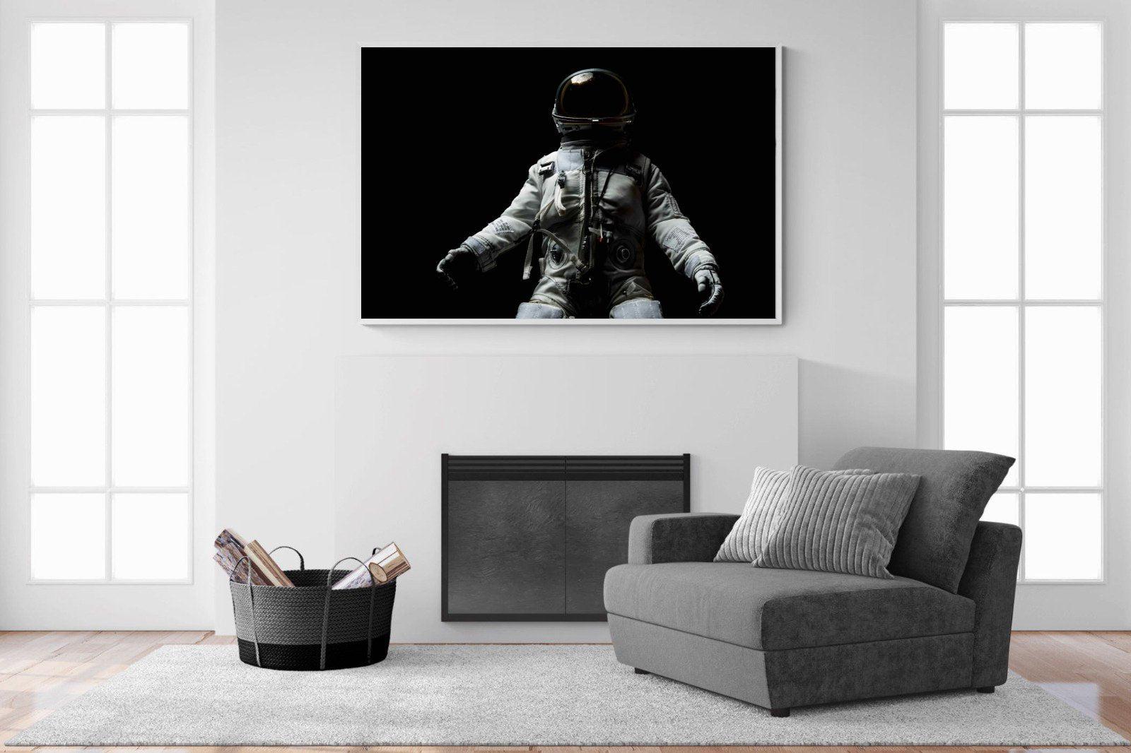 Space Walk-Wall_Art-150 x 100cm-Mounted Canvas-White-Pixalot