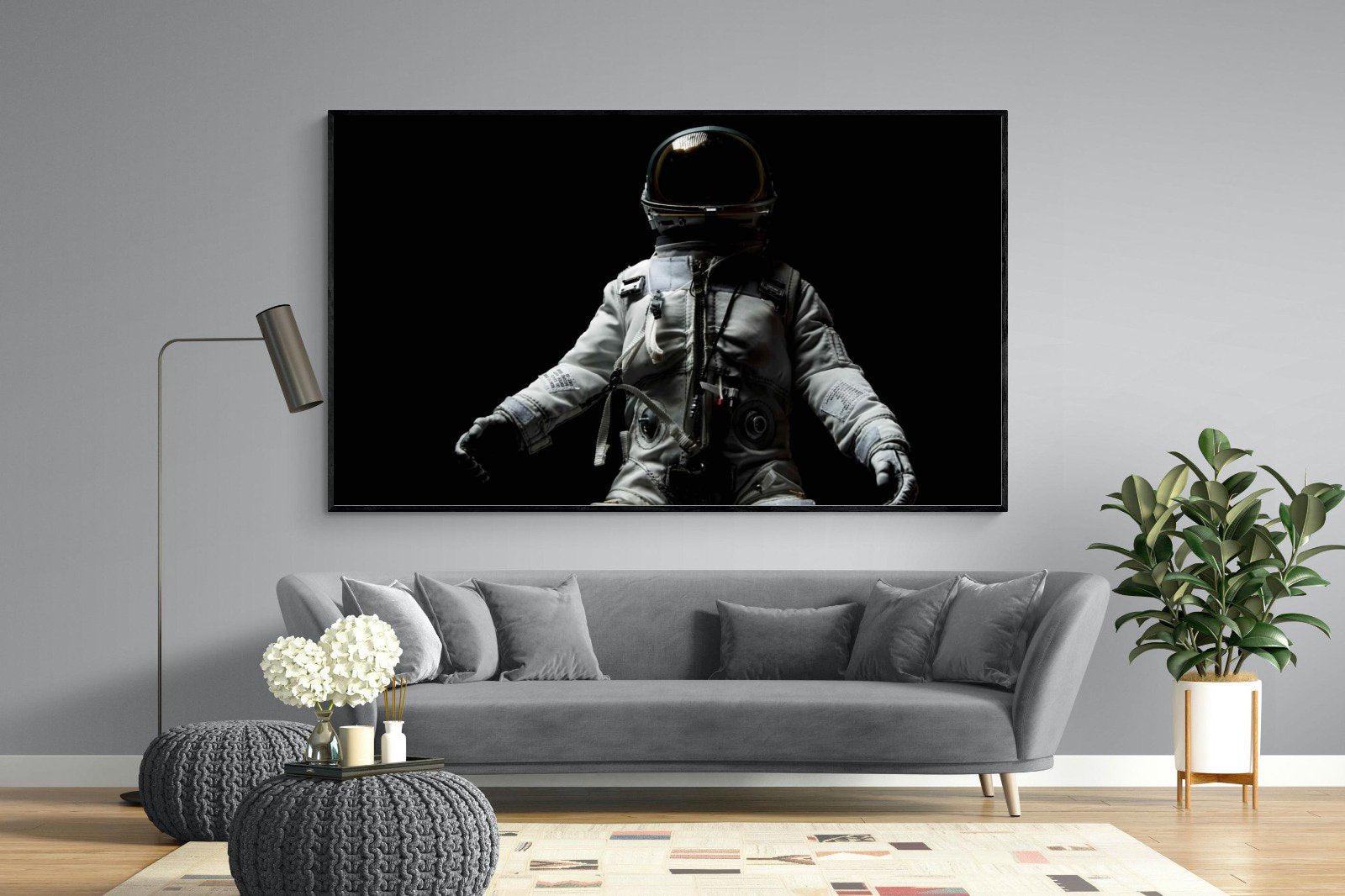 Space Walk-Wall_Art-220 x 130cm-Mounted Canvas-Black-Pixalot