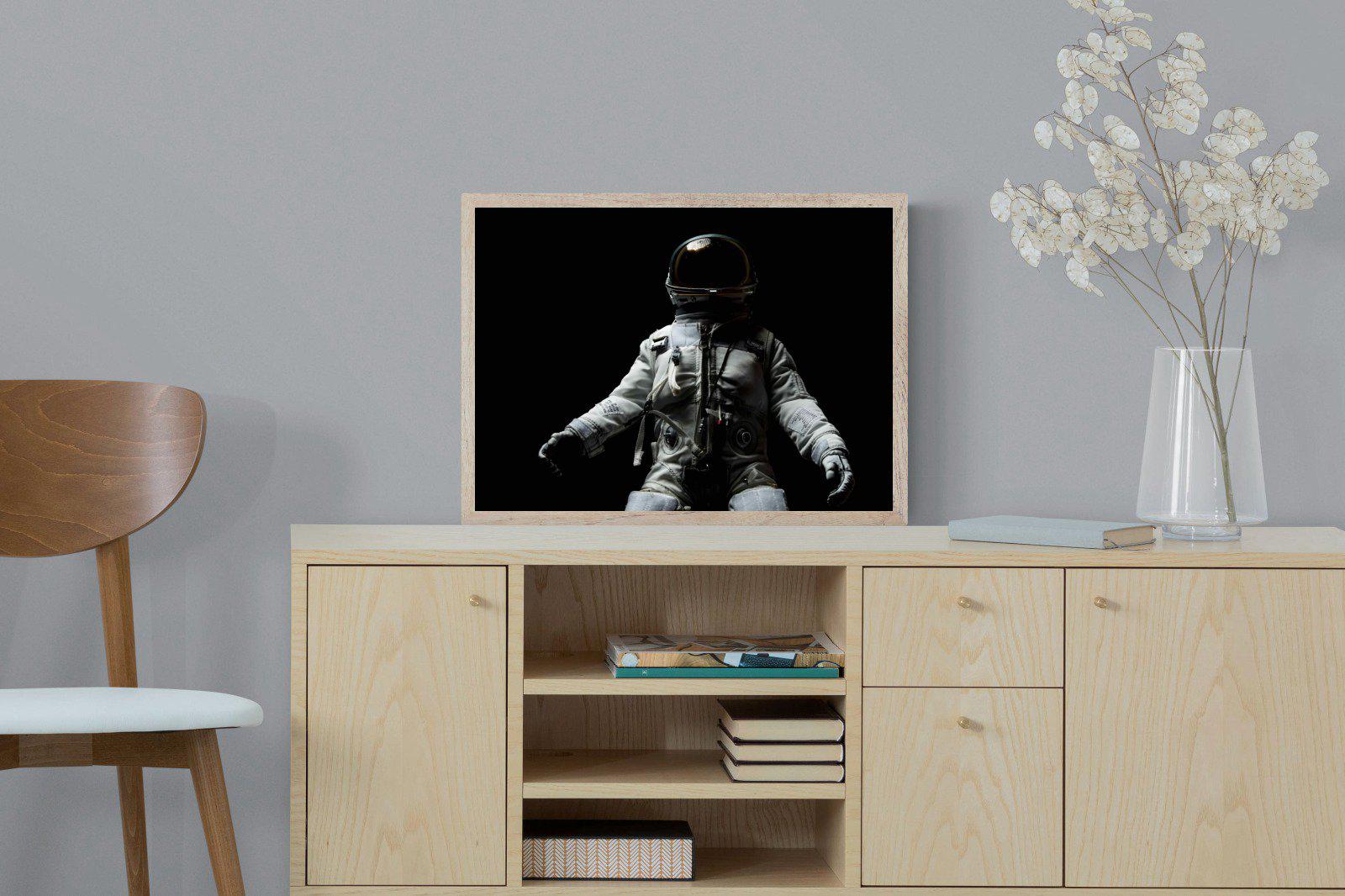 Space Walk-Wall_Art-60 x 45cm-Mounted Canvas-Wood-Pixalot