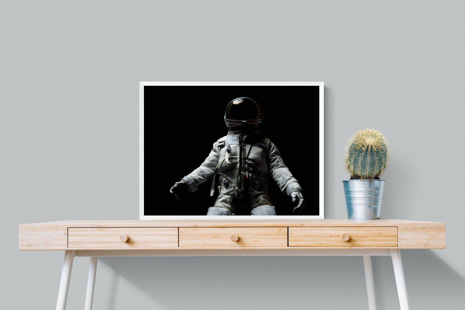 Space Walk-Wall_Art-80 x 60cm-Mounted Canvas-White-Pixalot