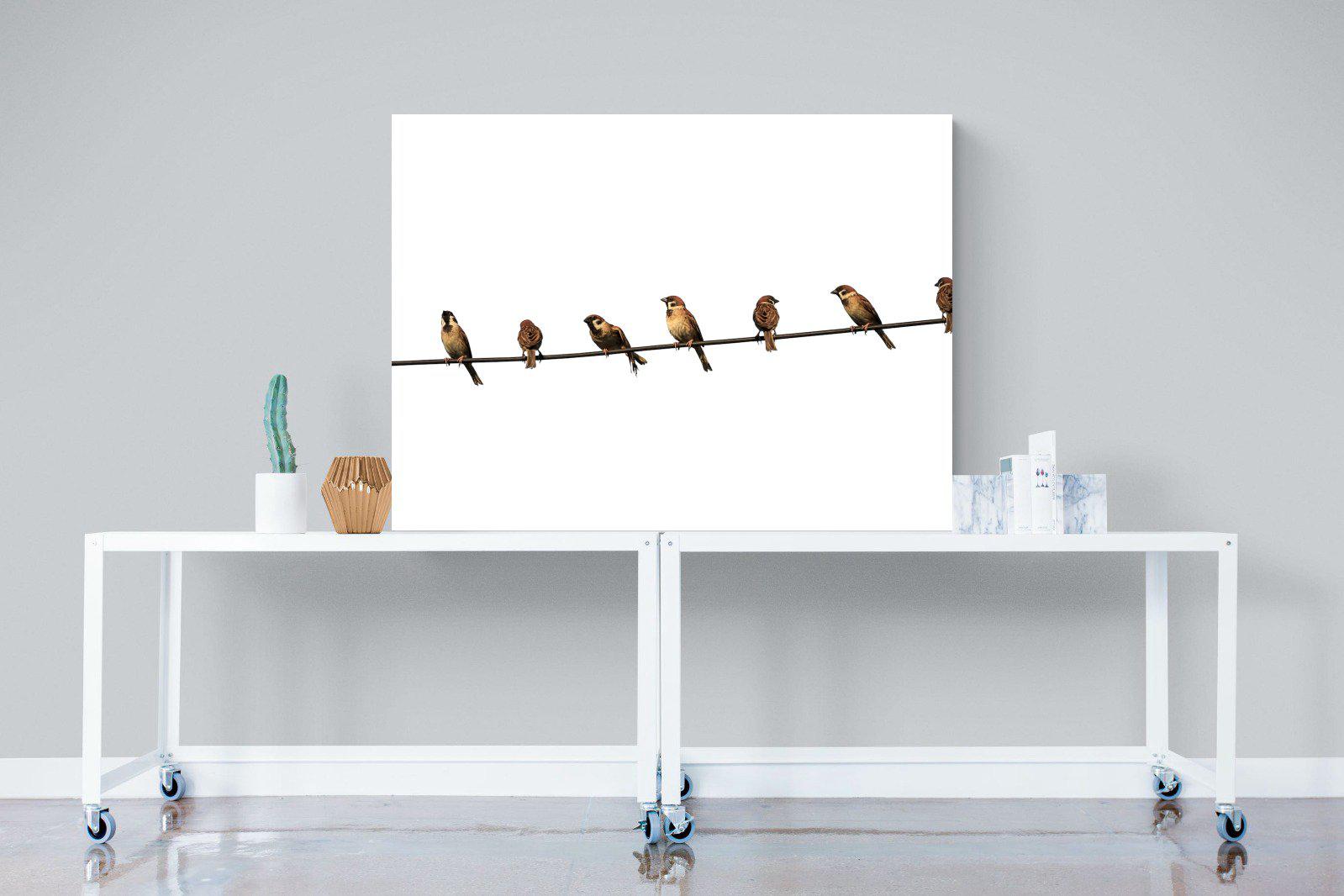 Sparrows-Wall_Art-120 x 90cm-Mounted Canvas-No Frame-Pixalot