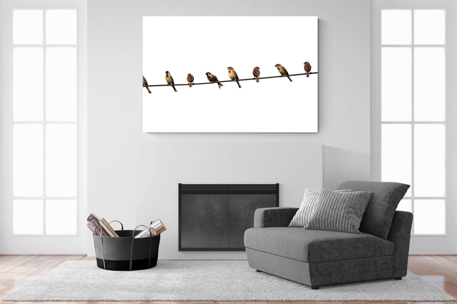 Sparrows-Wall_Art-150 x 100cm-Mounted Canvas-No Frame-Pixalot