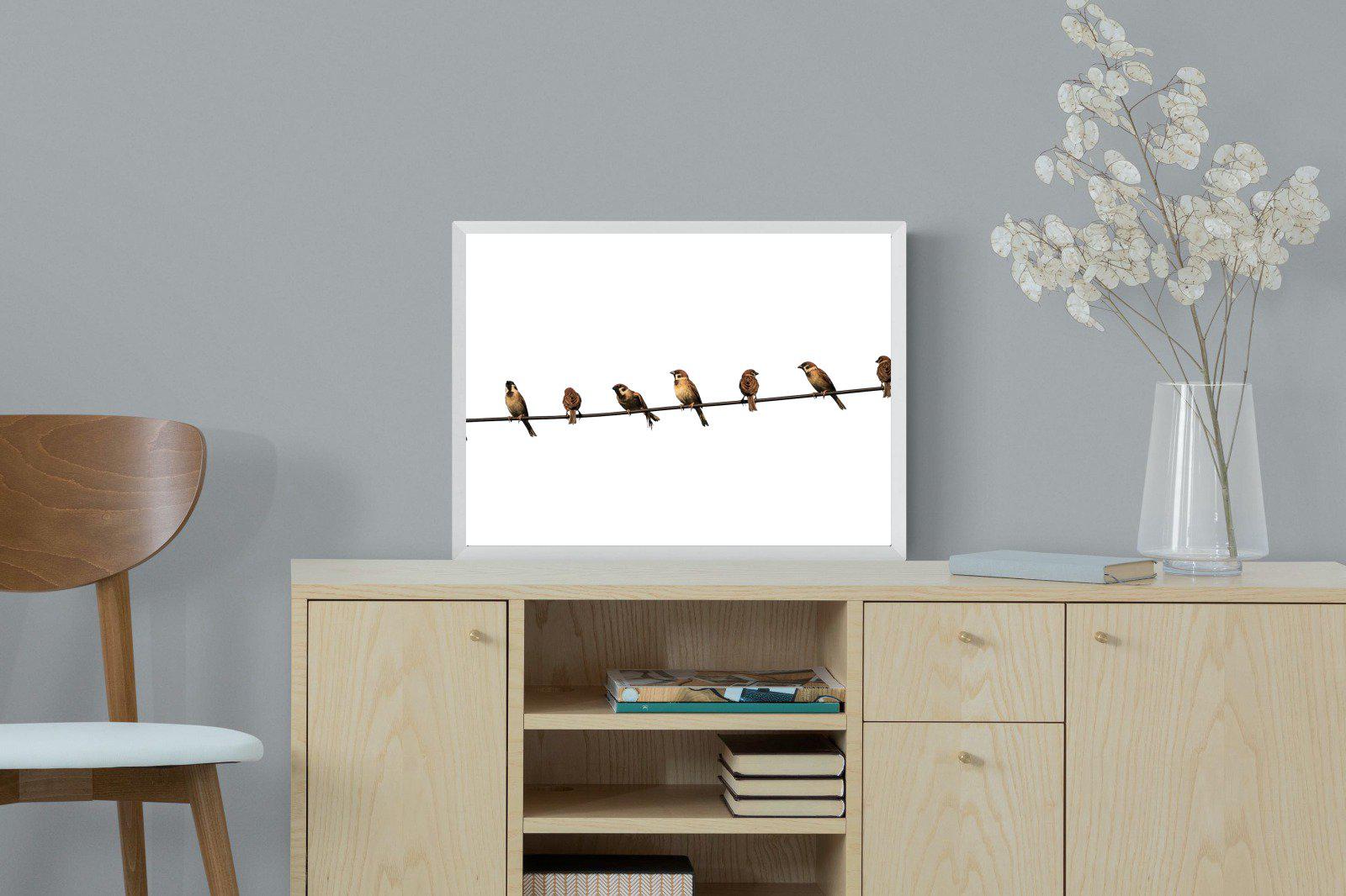 Sparrows-Wall_Art-60 x 45cm-Mounted Canvas-White-Pixalot