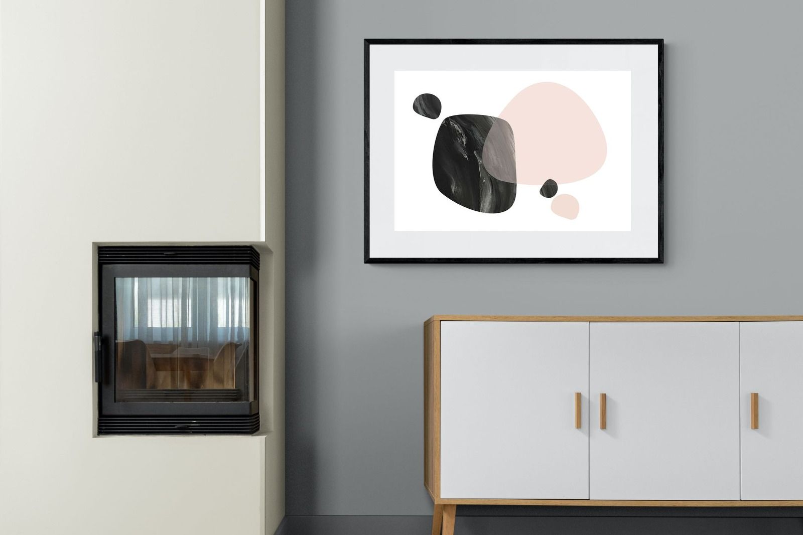 Spitz-Wall_Art-100 x 75cm-Framed Print-Black-Pixalot