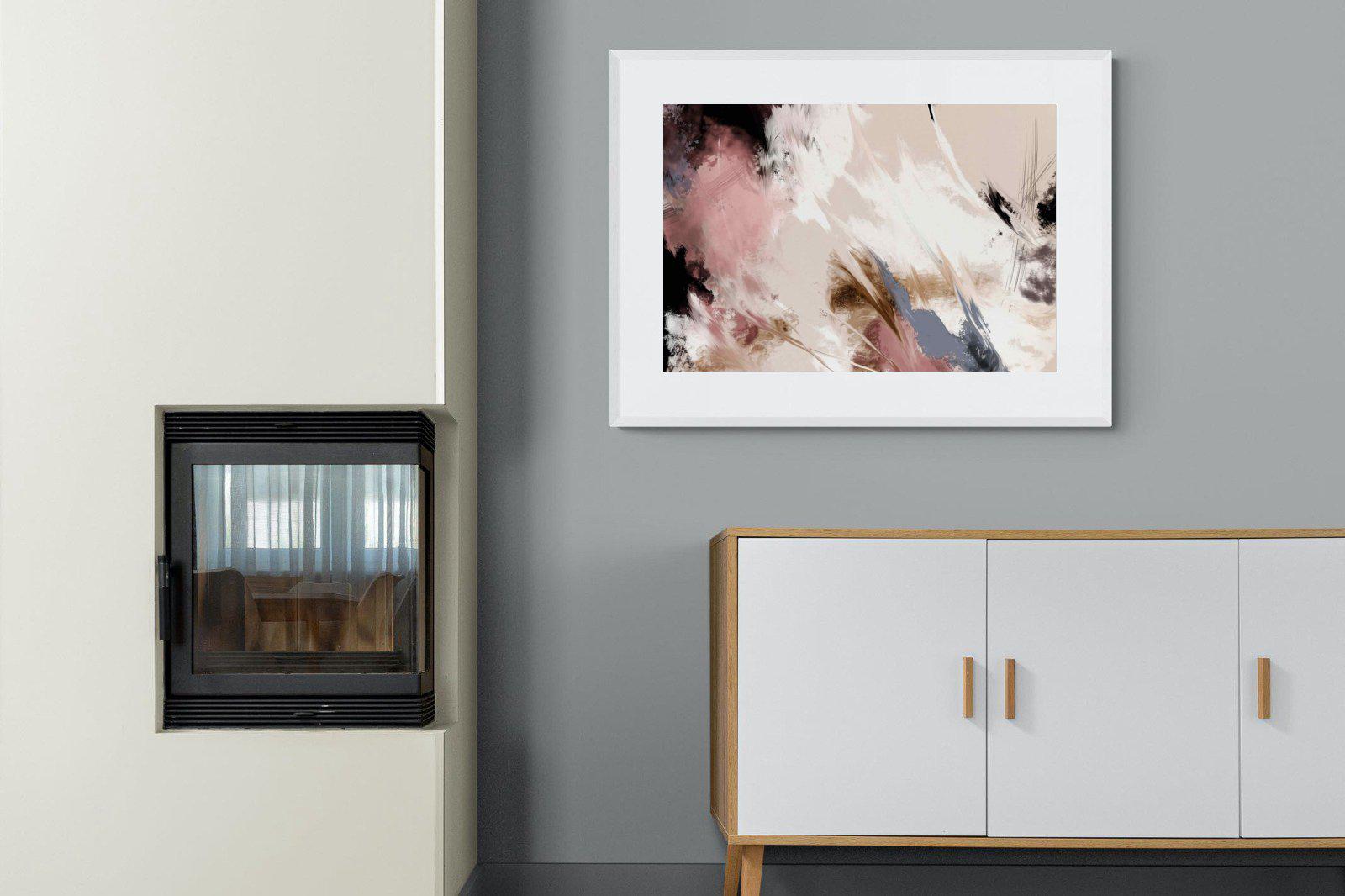 Splash Clouds-Wall_Art-100 x 75cm-Framed Print-White-Pixalot