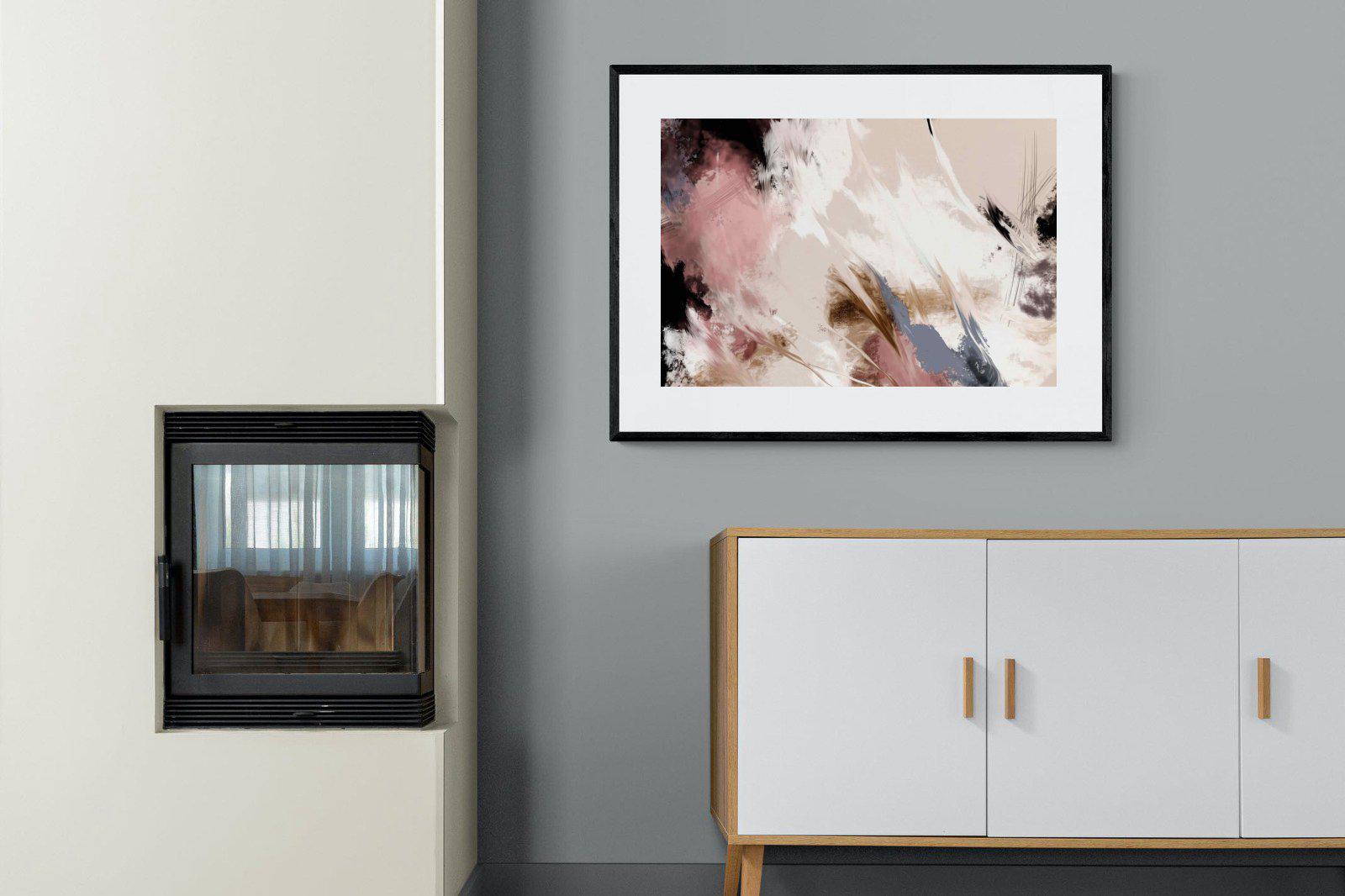 Splash Clouds-Wall_Art-100 x 75cm-Framed Print-Black-Pixalot