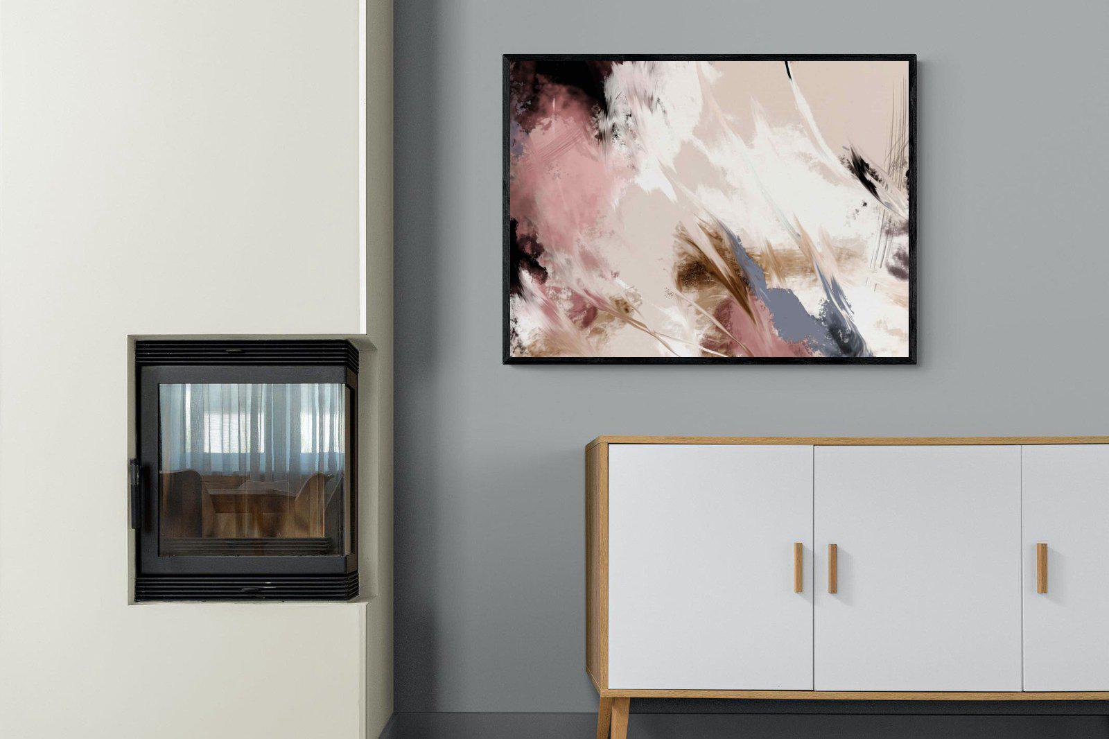 Splash Clouds-Wall_Art-100 x 75cm-Mounted Canvas-Black-Pixalot