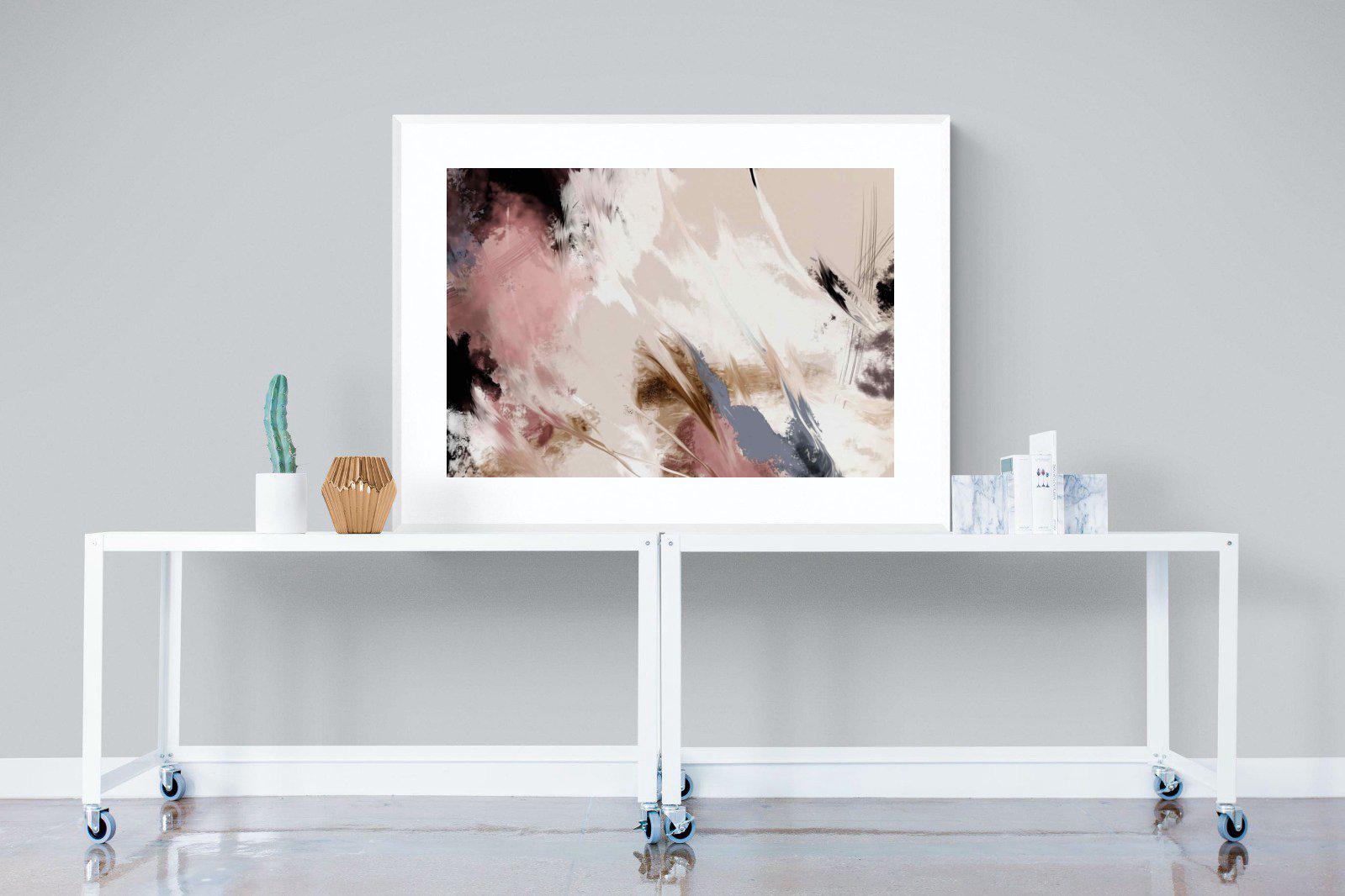 Splash Clouds-Wall_Art-120 x 90cm-Framed Print-White-Pixalot