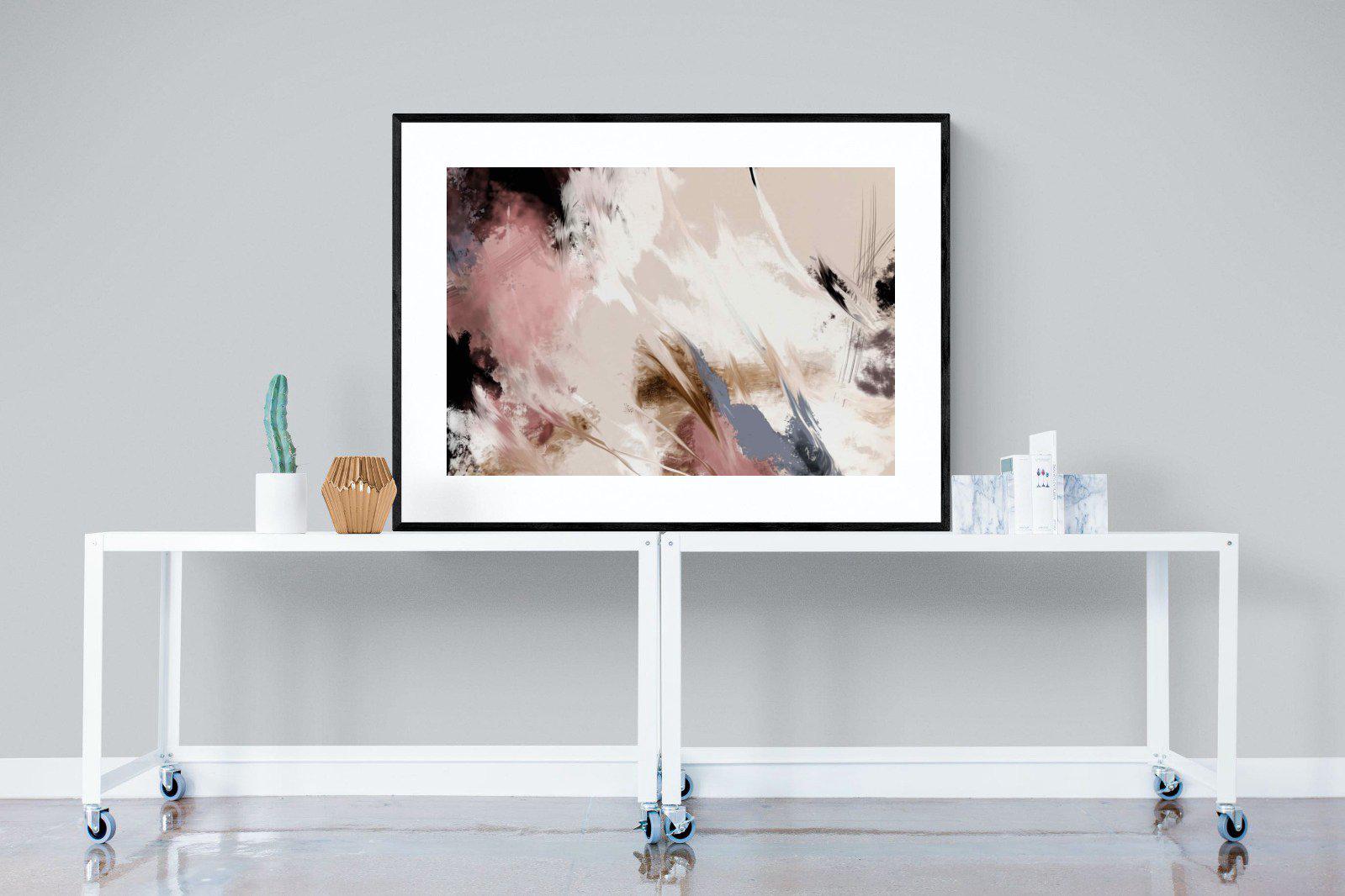 Splash Clouds-Wall_Art-120 x 90cm-Framed Print-Black-Pixalot