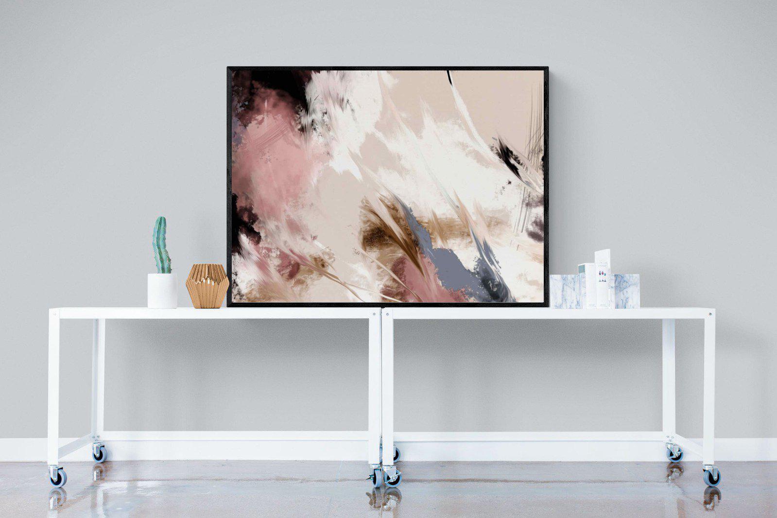 Splash Clouds-Wall_Art-120 x 90cm-Mounted Canvas-Black-Pixalot