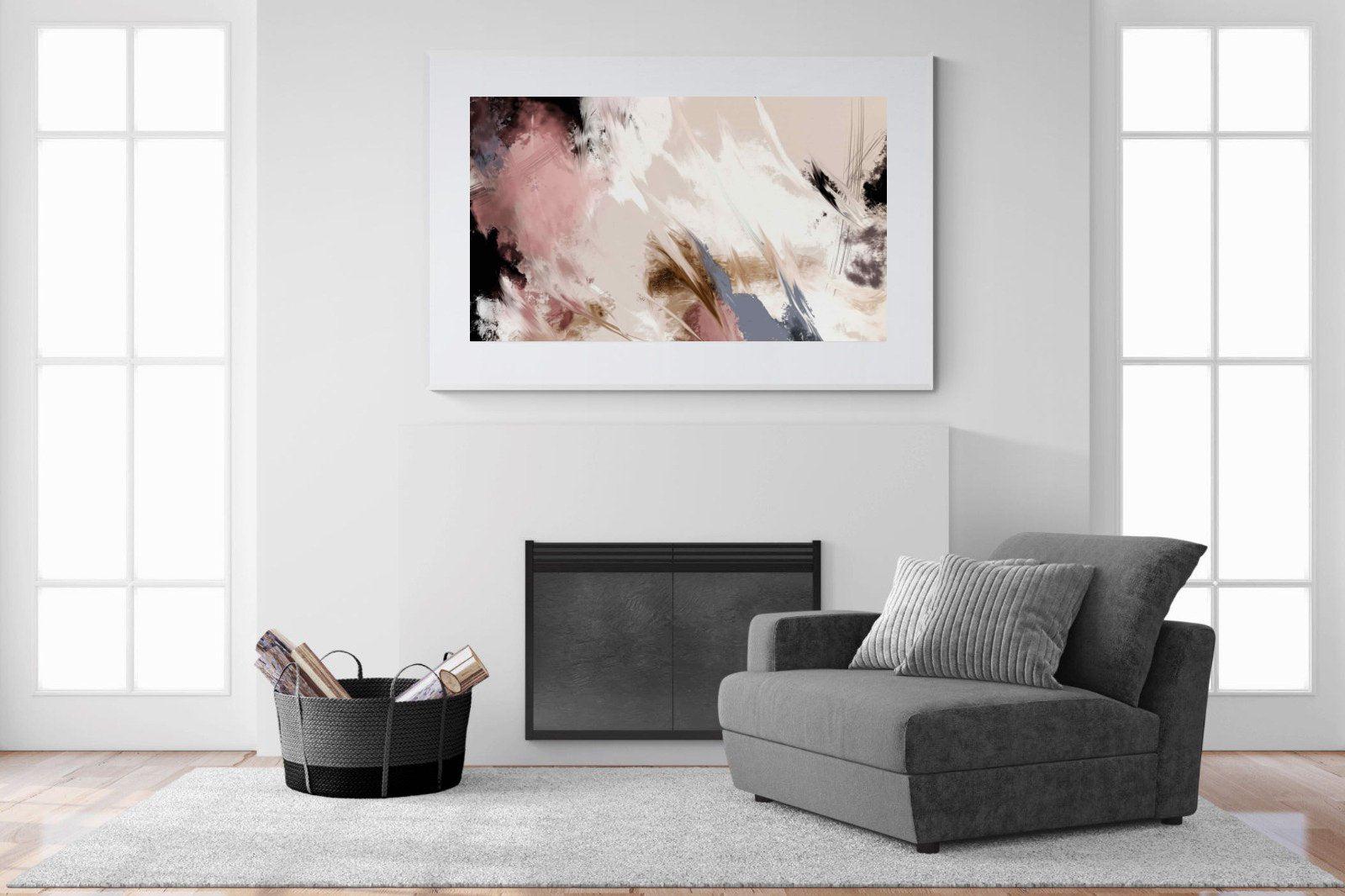 Splash Clouds-Wall_Art-150 x 100cm-Framed Print-White-Pixalot
