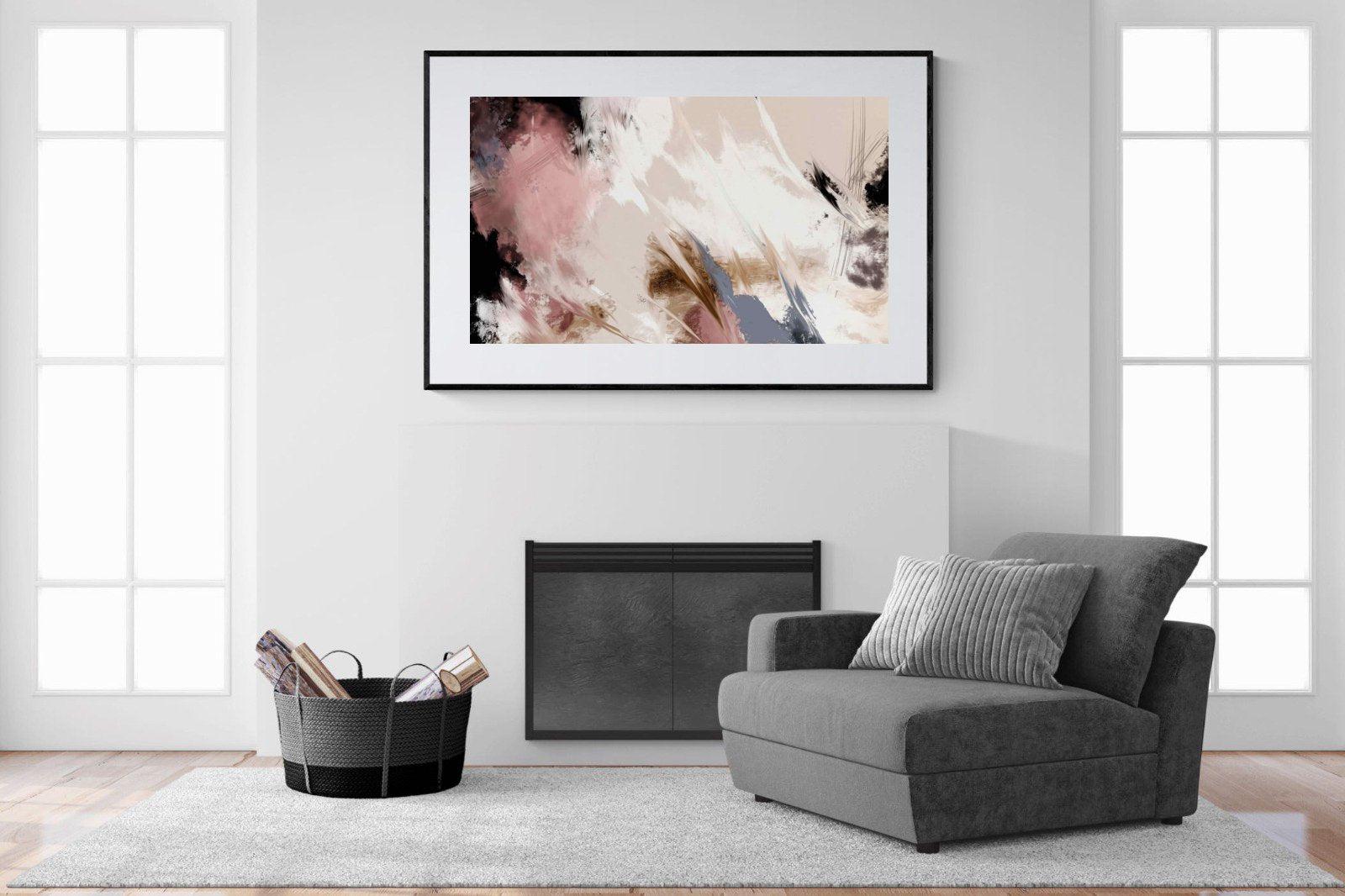 Splash Clouds-Wall_Art-150 x 100cm-Framed Print-Black-Pixalot