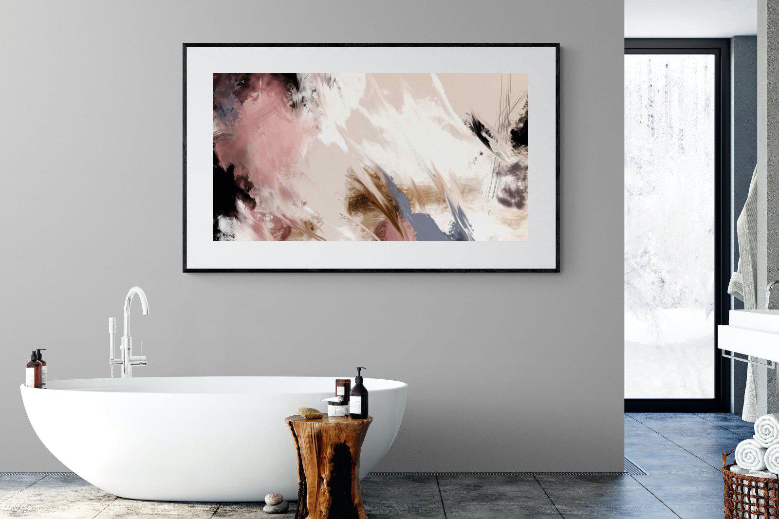 Splash Clouds-Wall_Art-180 x 110cm-Framed Print-Black-Pixalot