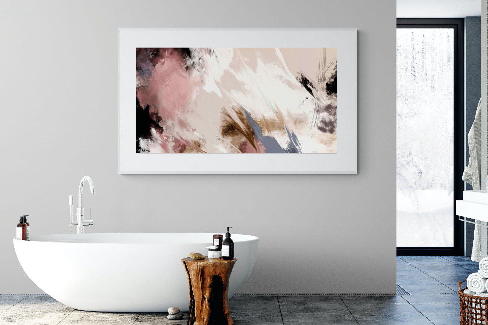 Splash Clouds-Wall_Art-180 x 110cm-Framed Print-White-Pixalot
