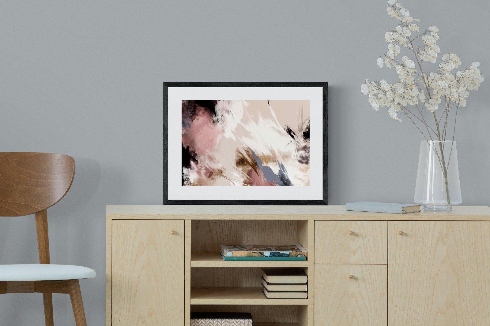 Splash Clouds-Wall_Art-60 x 45cm-Framed Print-Black-Pixalot