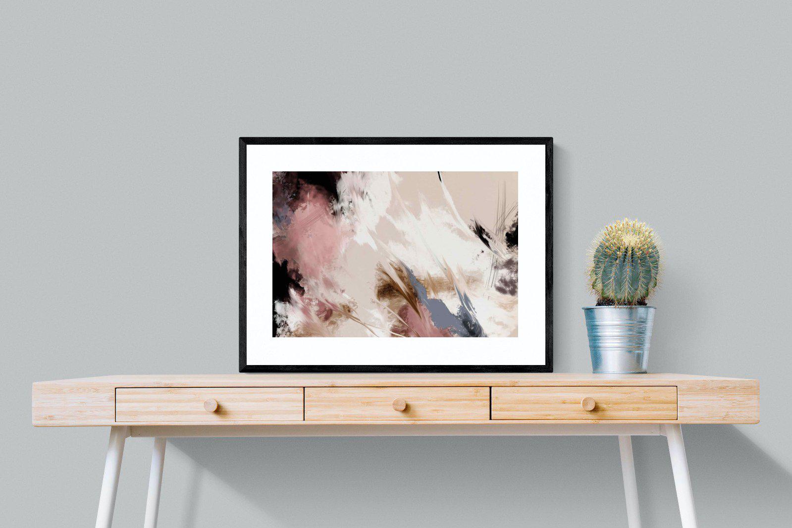 Splash Clouds-Wall_Art-80 x 60cm-Framed Print-Black-Pixalot