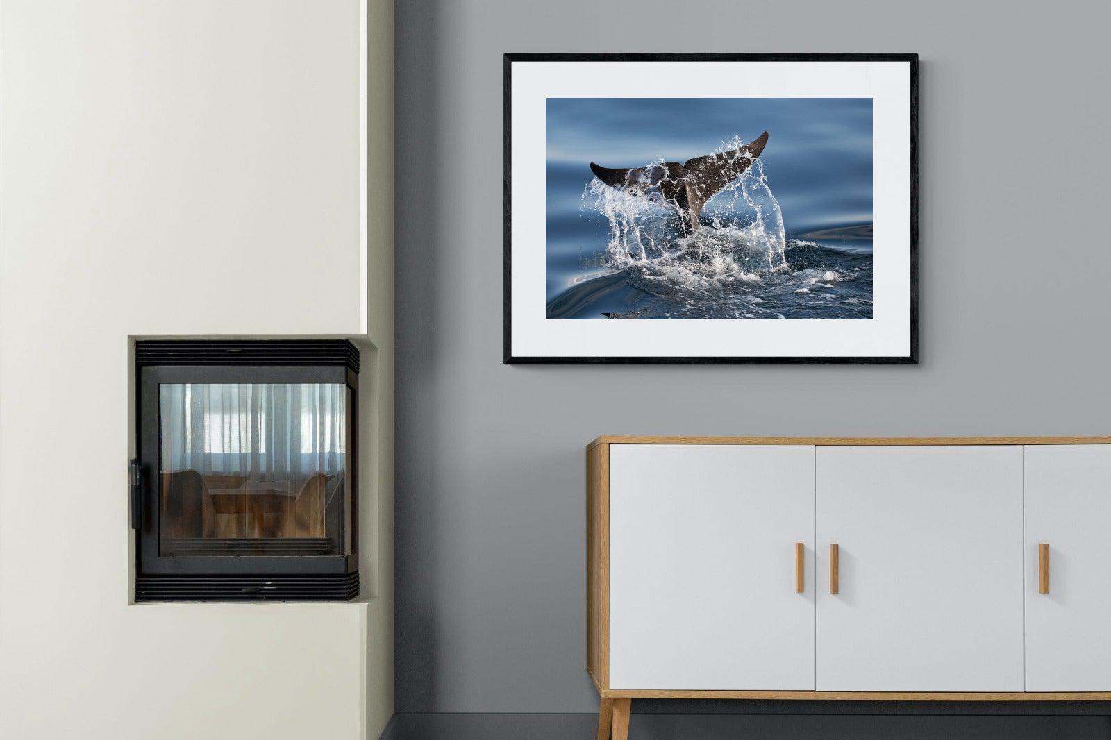 Splash-Wall_Art-100 x 75cm-Framed Print-Black-Pixalot