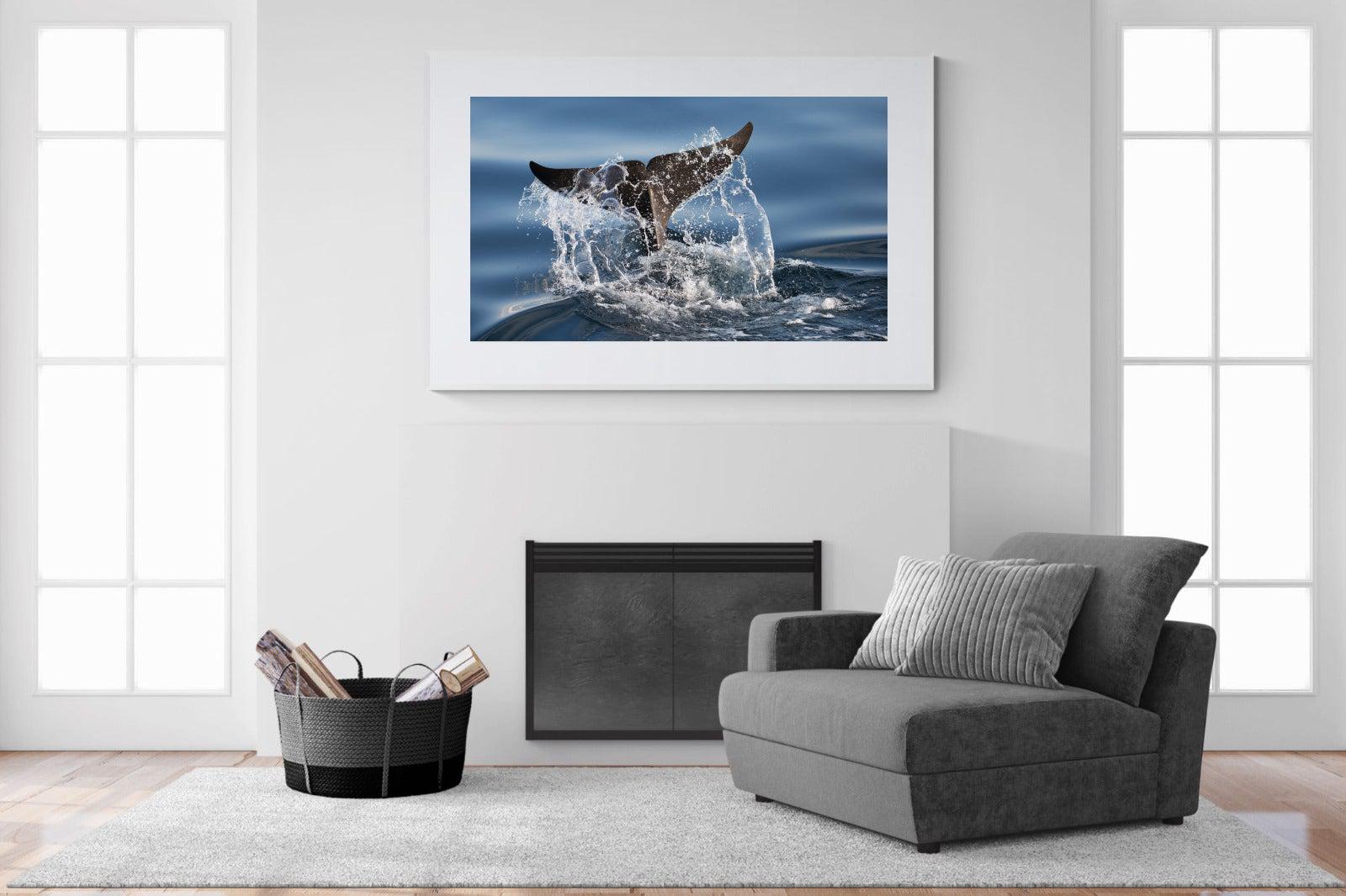 Splash-Wall_Art-150 x 100cm-Framed Print-White-Pixalot