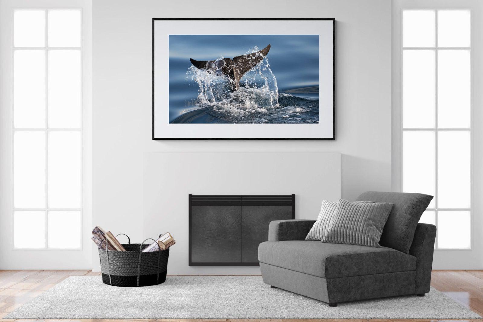 Splash-Wall_Art-150 x 100cm-Framed Print-Black-Pixalot