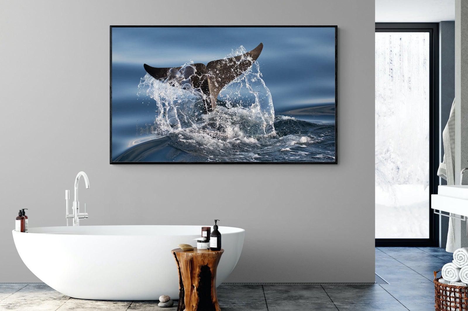 Splash-Wall_Art-180 x 110cm-Mounted Canvas-Black-Pixalot