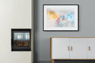 Splatter-Wall_Art-100 x 75cm-Framed Print-Black-Pixalot